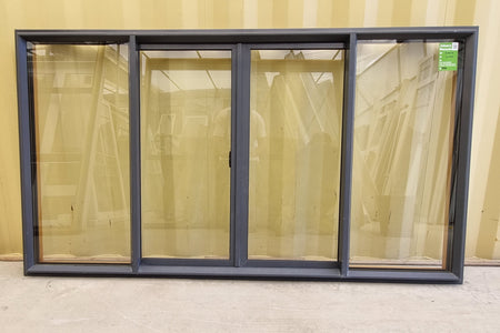 SLIDING Aluminium Window Charcoal / Brown 2000 W  x 1100 H [#5036 SF] Joinery Recycle