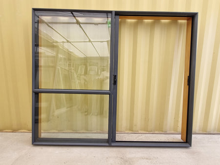 RANCH SLIDER Dark Bluey Grey  2400 W x 2000 H [#5038] Joinery Recycle