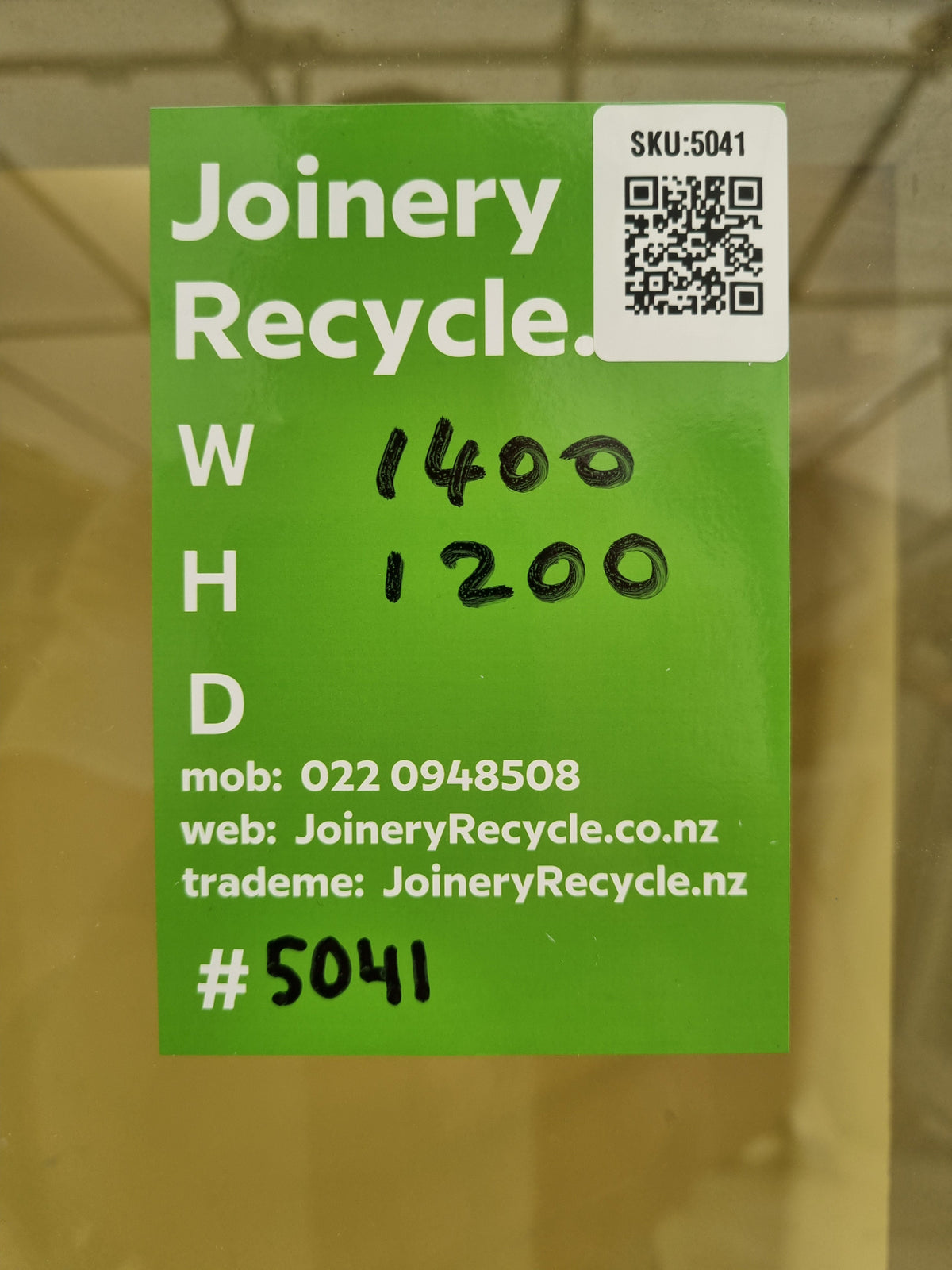Colonial Aluminium Window White   1400 W  x 1200  H  [#5041] Joinery Recycle