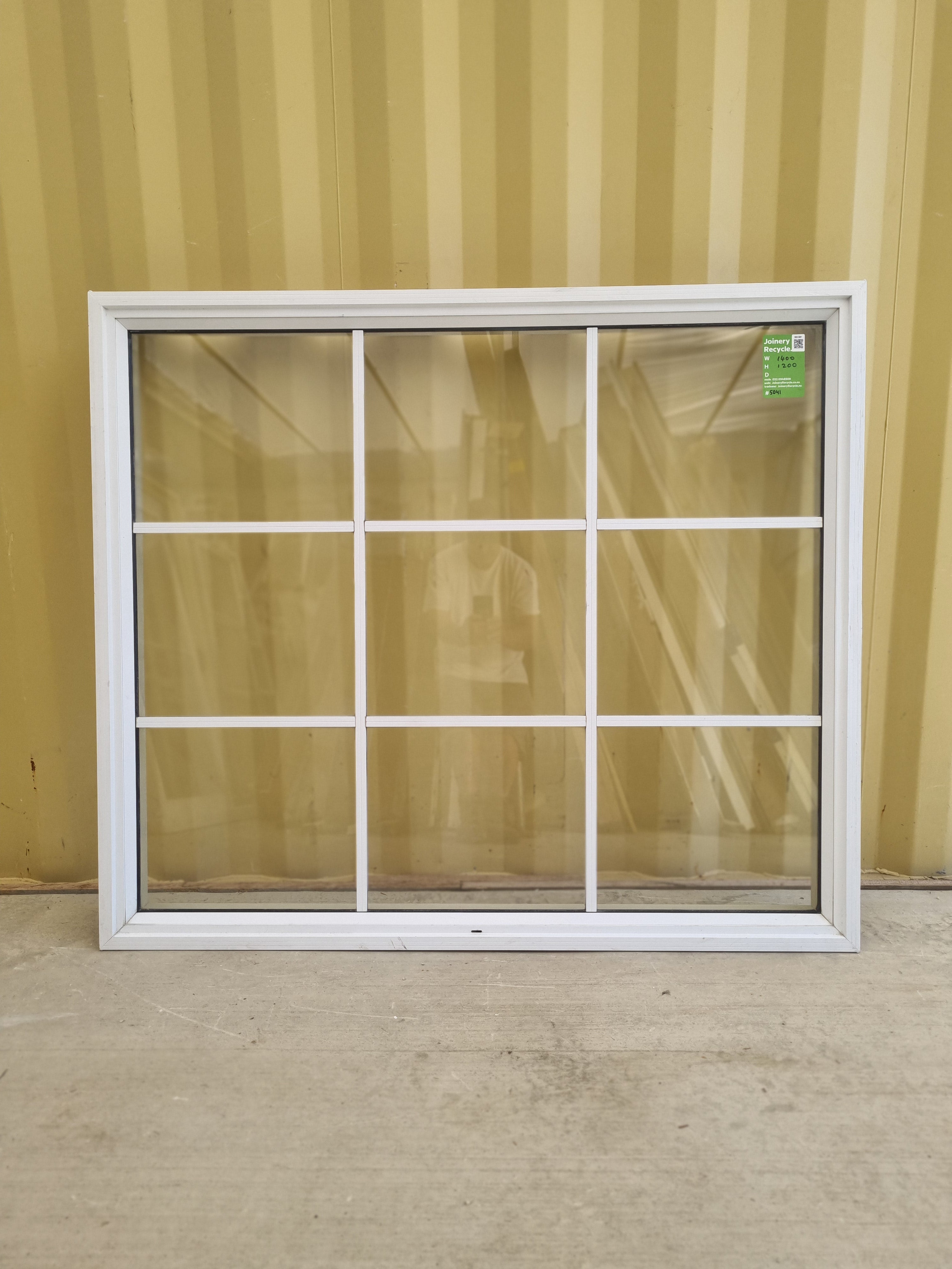 Colonial Aluminium Window White   1400 W  x 1200  H  [#5041] Joinery Recycle