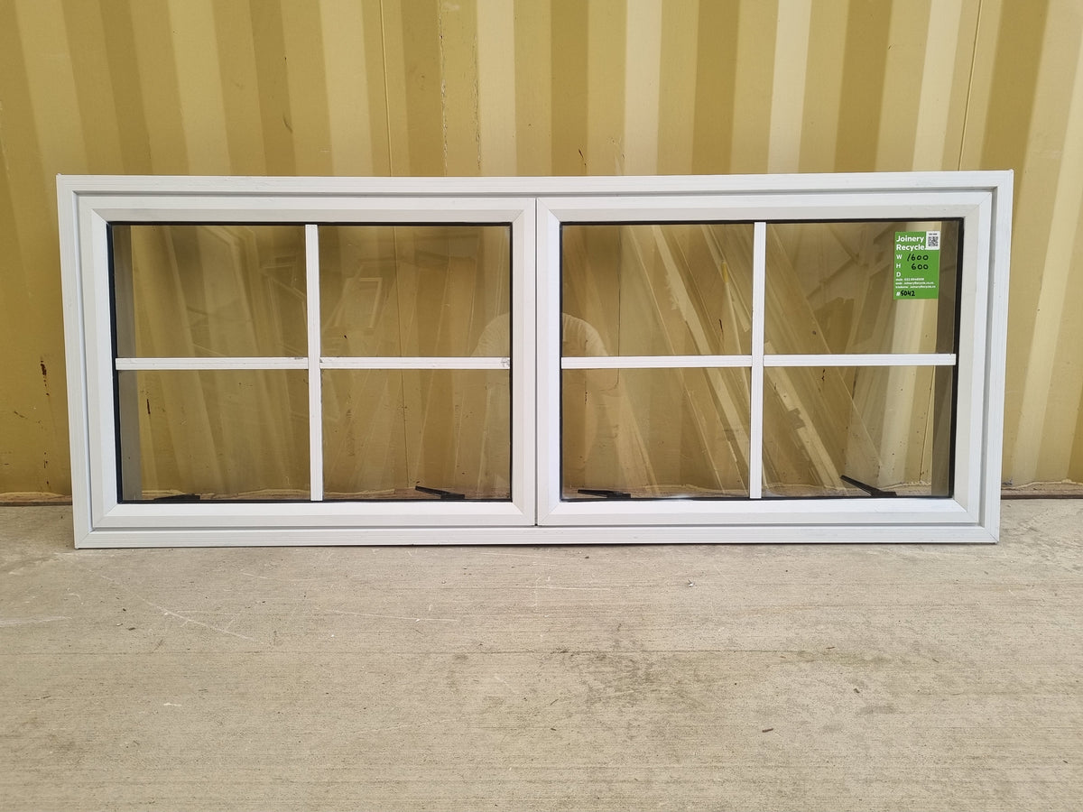 Colonial Aluminium Window White   1600 W  x 600  H  [#5042] Joinery Recycle