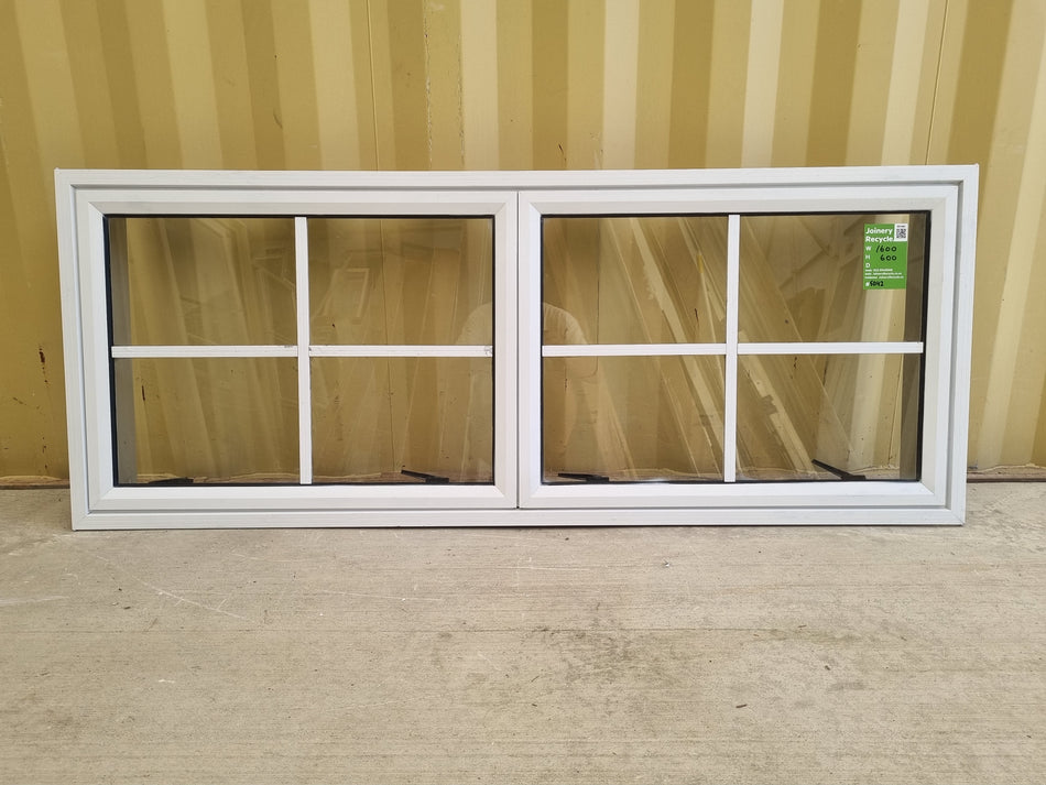 Colonial Aluminium Window White   1600 W  x 600  H  [#5042] Joinery Recycle