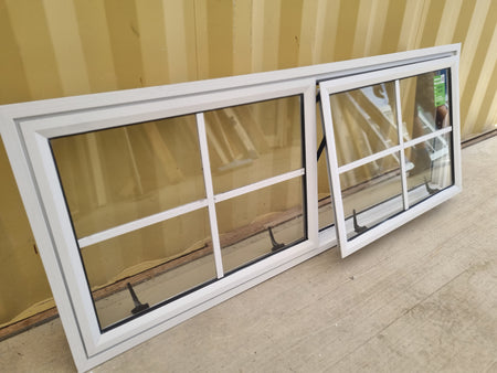 Colonial Aluminium Window White   1600 W  x 600  H  [#5042] Joinery Recycle