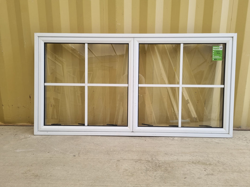 Colonial Aluminium Window White   1600 W  x 800 H  [#5043] Joinery Recycle