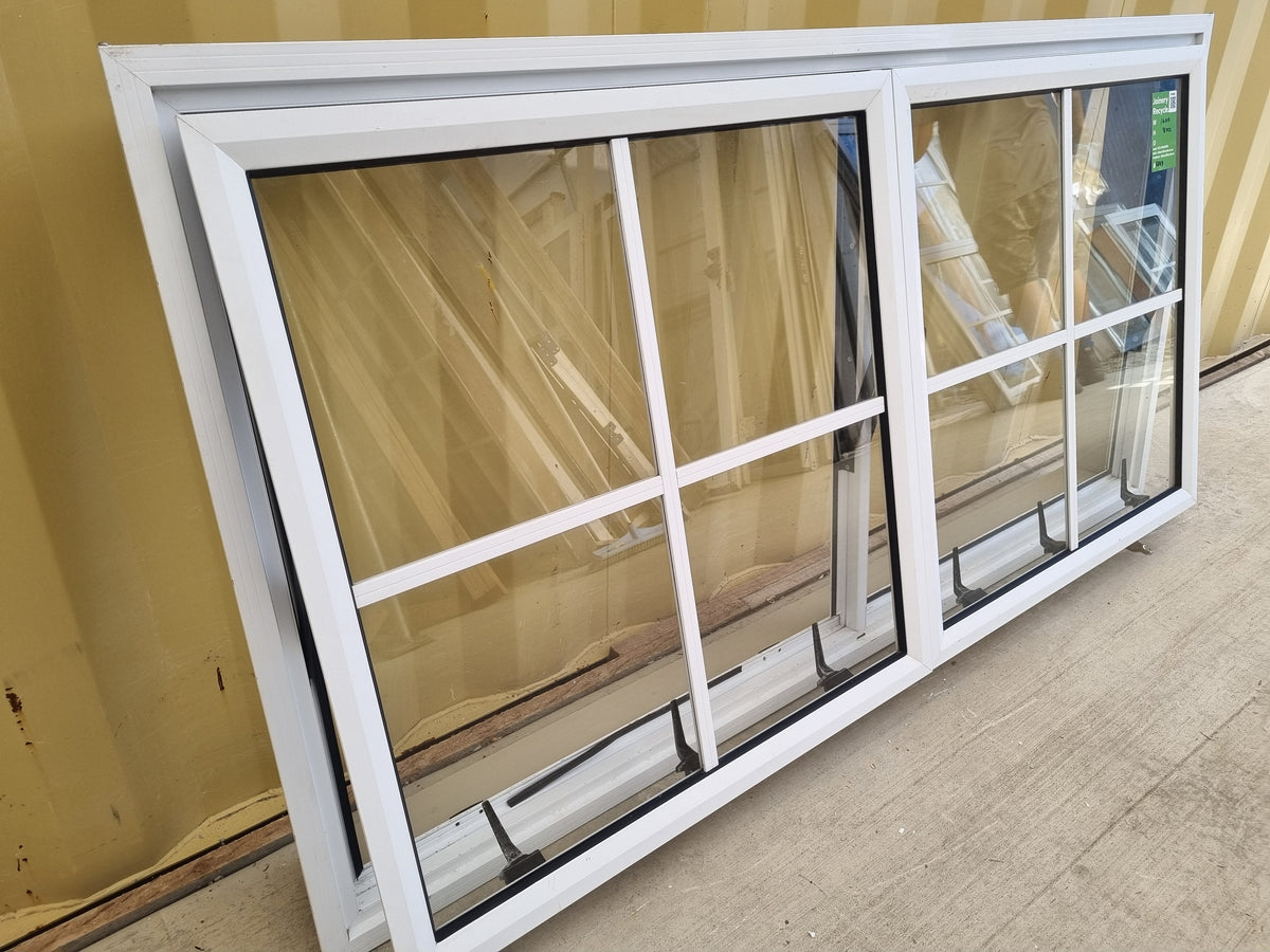 Colonial Aluminium Window White   1600 W  x 800 H  [#5043] Joinery Recycle
