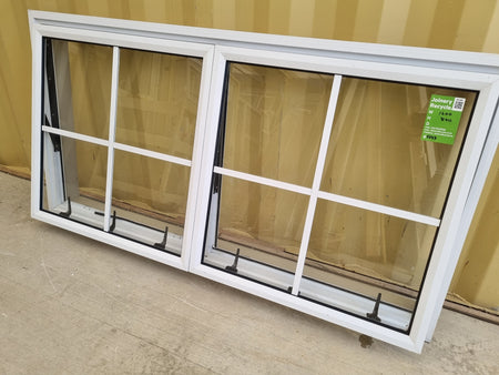 Colonial Aluminium Window White   1600 W  x 800 H  [#5043] Joinery Recycle