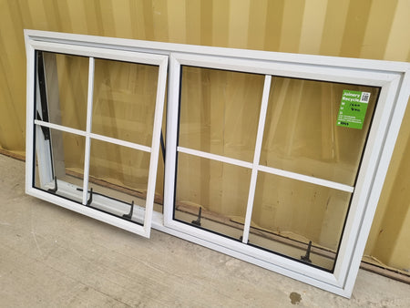 Colonial Aluminium Window White   1600 W  x 800 H  [#5043] Joinery Recycle