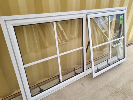 Colonial Aluminium Window White   1600 W  x 800 H  [#5043] Joinery Recycle