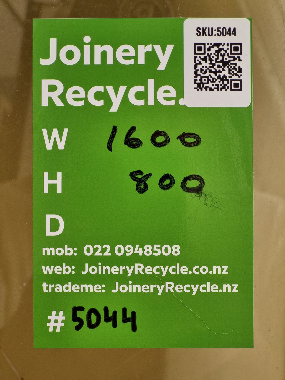 Colonial Aluminium Window White   1600 W  x 800 H  [#5044] Joinery Recycle