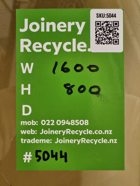 Colonial Aluminium Window White   1600 W  x 800 H  [#5044] Joinery Recycle