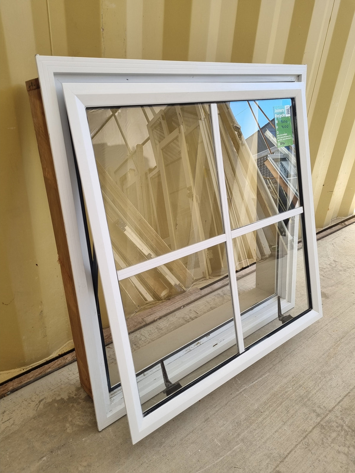 Colonial Aluminium Window White   800 W  x 800 H  [#5046] Joinery Recycle