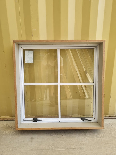 Colonial Aluminium Window White   800 W  x 800 H  [#5046] Joinery Recycle