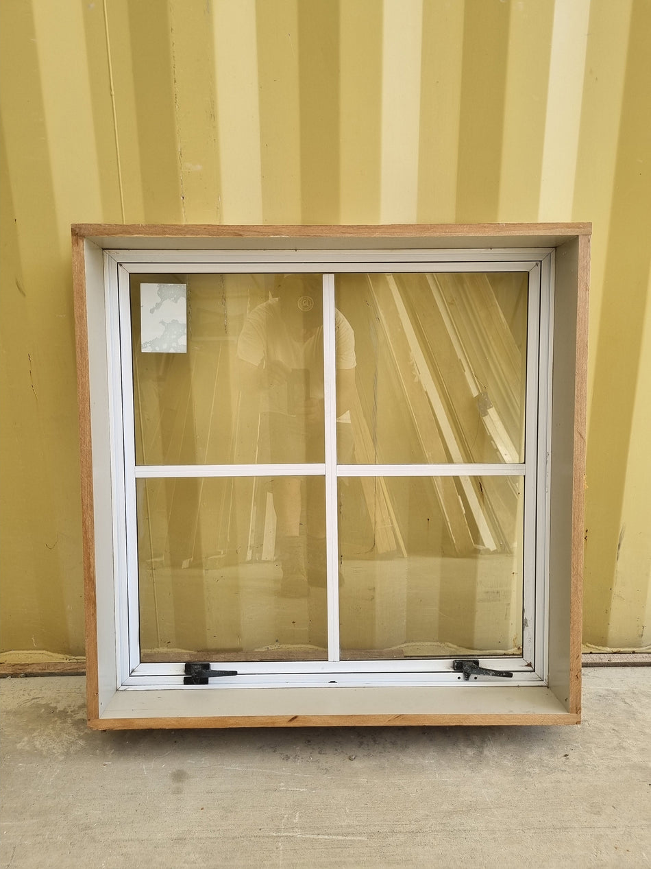 Colonial Aluminium Window White   800 W  x 800 H  [#5046] Joinery Recycle