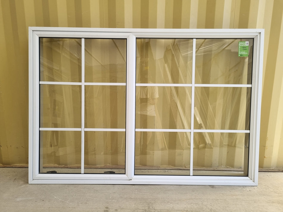 Colonial Aluminium Window White   1800 W  x 1200 H  [#5047] Joinery Recycle