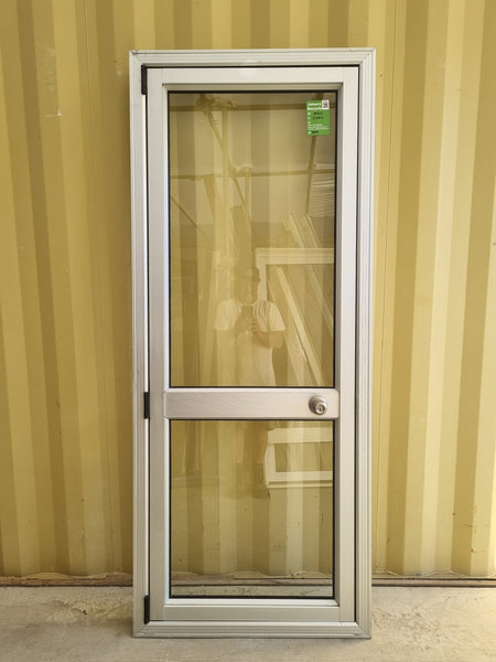 Aluminium & Glass Single Door 800 W x 2000 H  [#5049 SF] Joinery Recycle