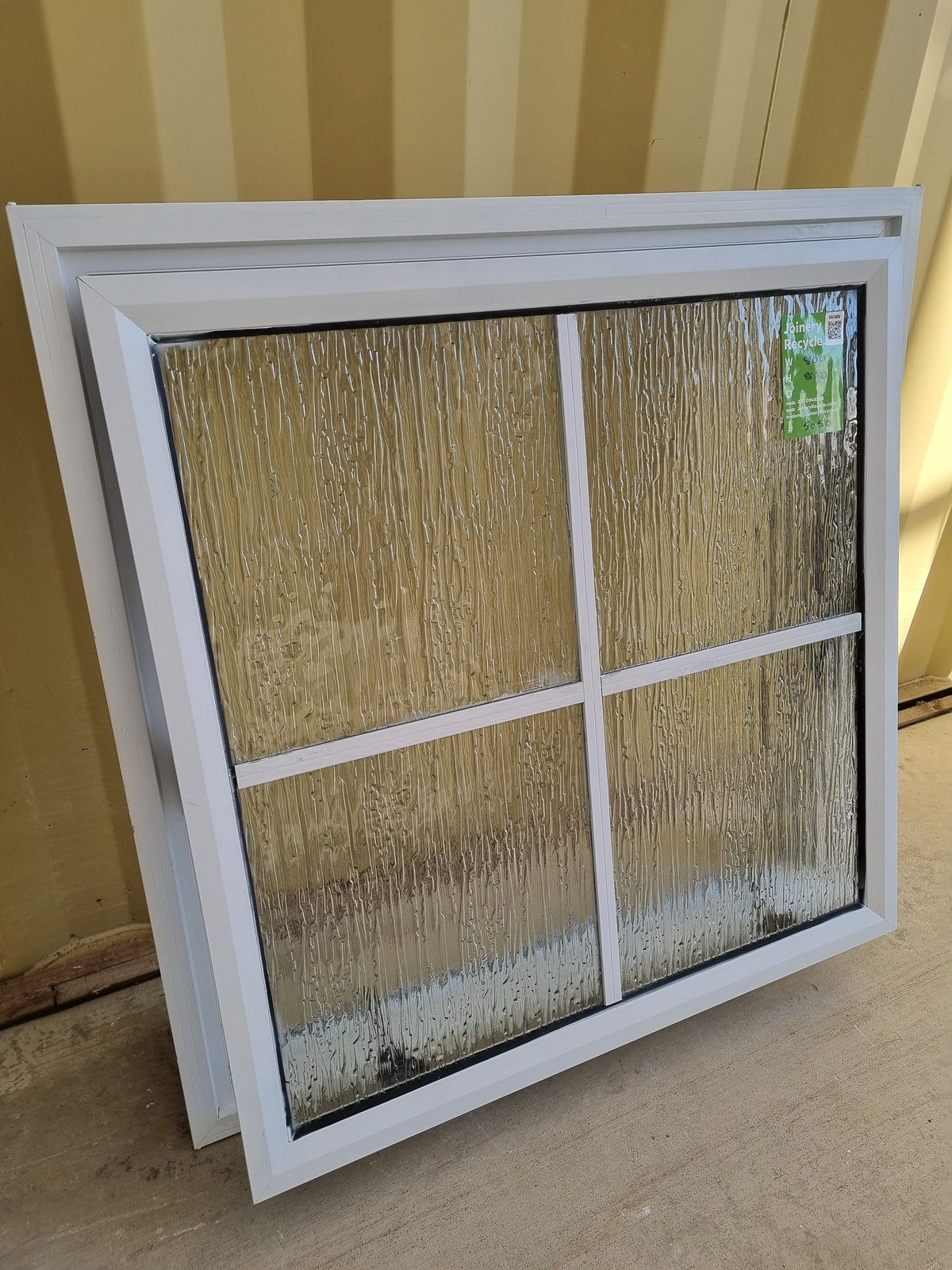 Colonial Aluminium Window White   800 W  x 800 H  [#5050] Joinery Recycle