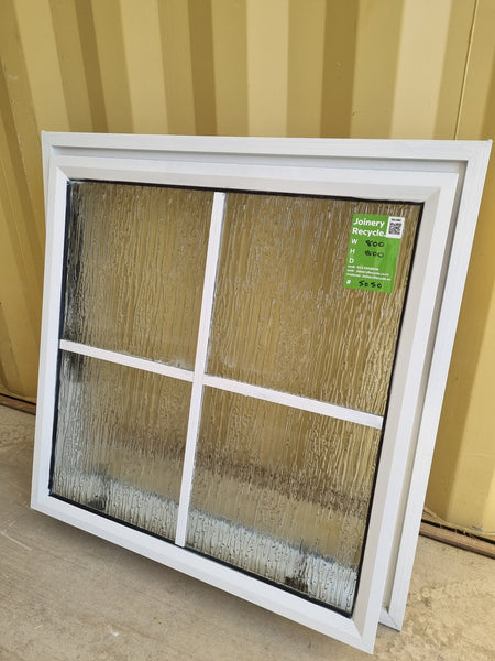 Colonial Aluminium Window White   800 W  x 800 H  [#5050] Joinery Recycle