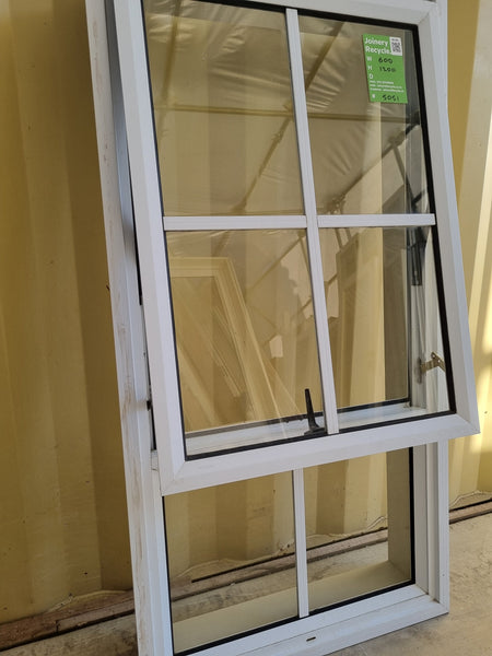 Colonial Aluminium Window White   600 W  x 1200 H  [#5051] Joinery Recycle