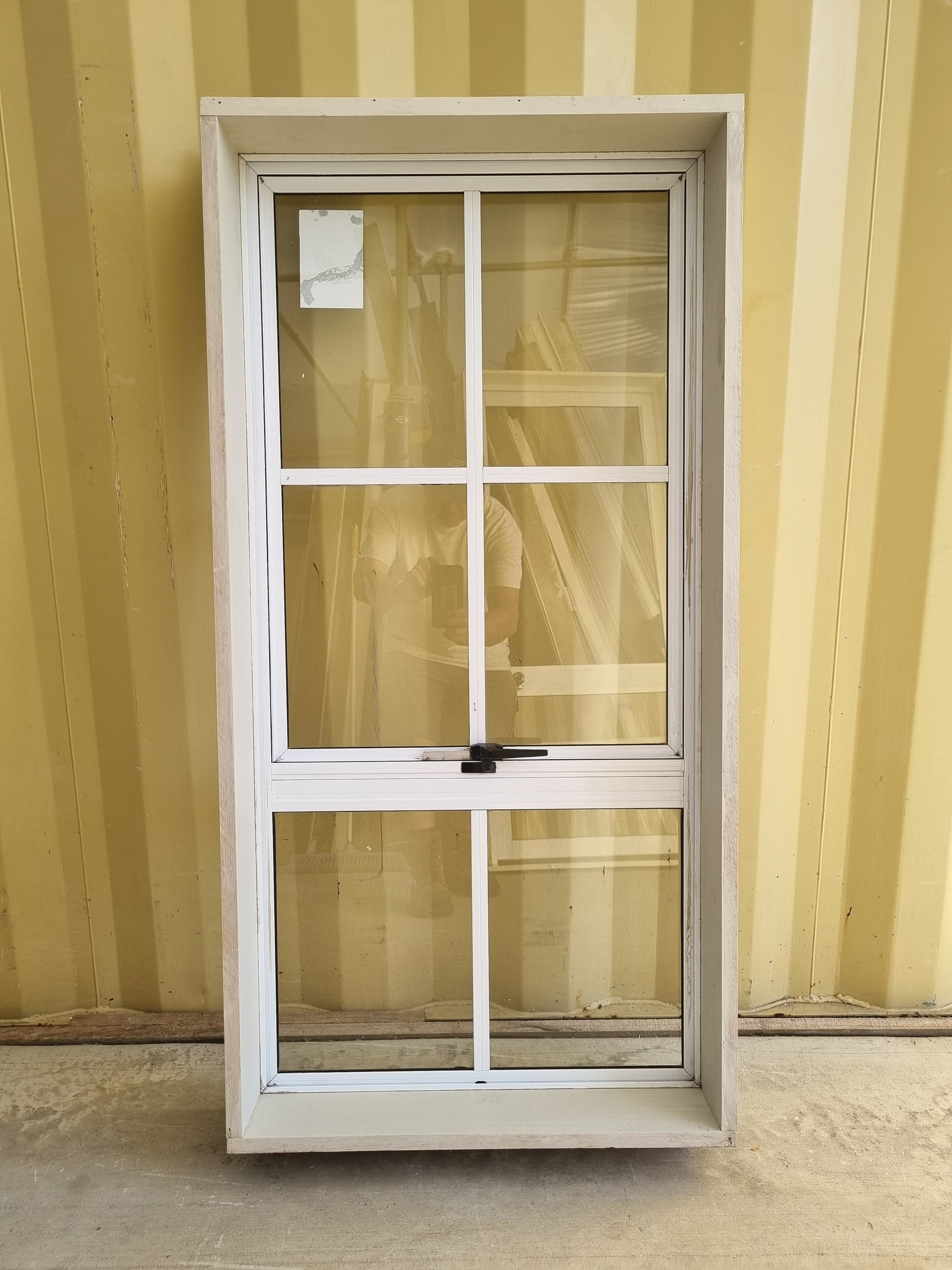 Colonial Aluminium Window White   600 W  x 1200 H  [#5051] Joinery Recycle