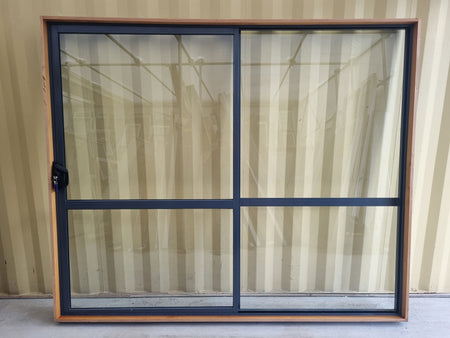 RANCH SLIDER Dark Bluey Grey  2400 W x 2000 H [#5056] Joinery Recycle