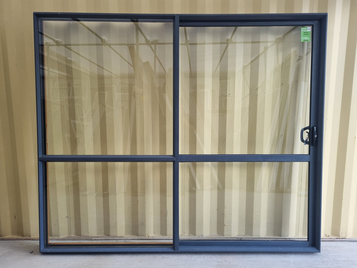 RANCH SLIDER Dark Bluey Grey  2400 W x 2000 H [#5056] Joinery Recycle
