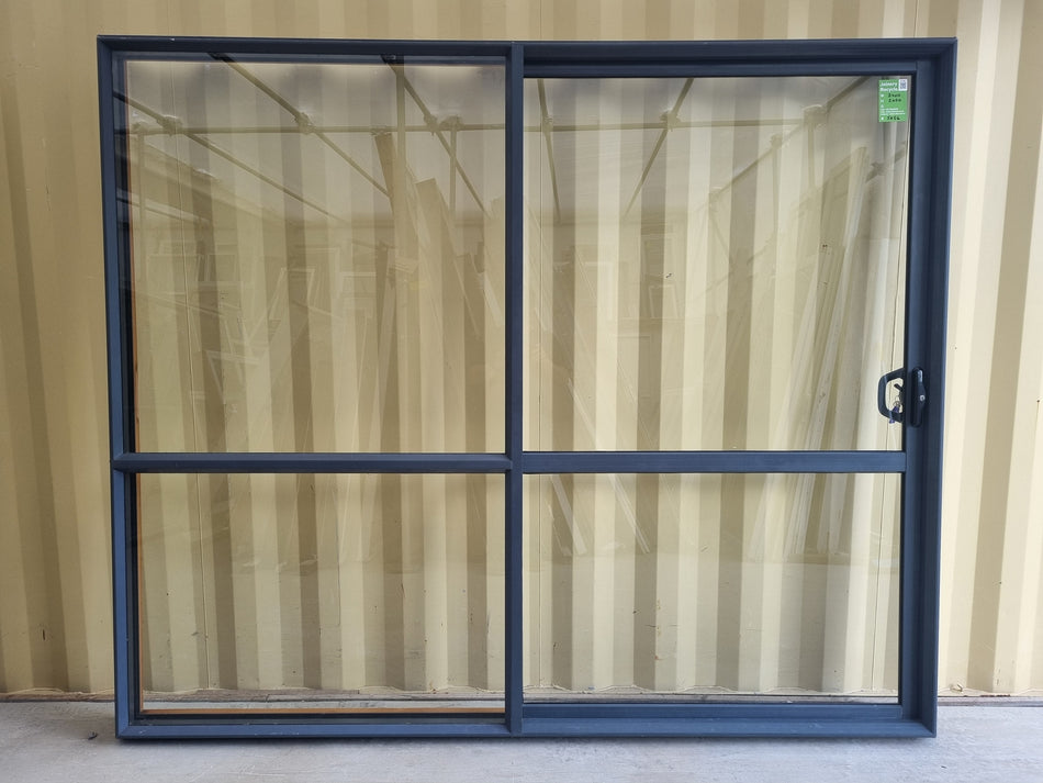 RANCH SLIDER Dark Bluey Grey  2400 W x 2000 H [#5056] Joinery Recycle