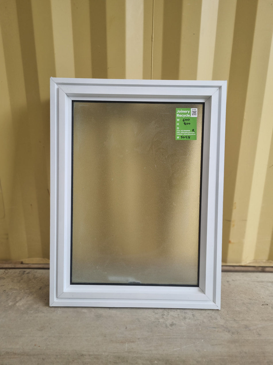 Aluminium Window White   600 W  x 800  H  [#5058 SF] Joinery Recycle