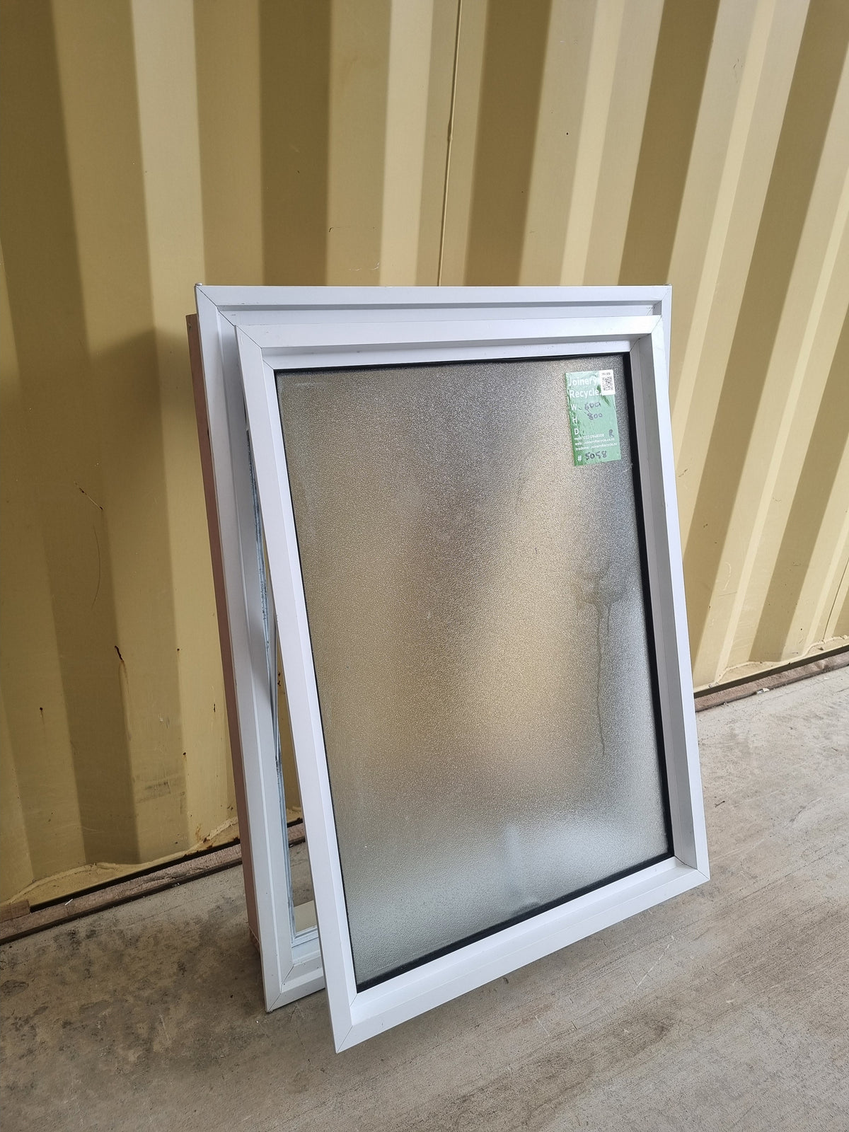 Aluminium Window White   600 W  x 800  H  [#5058 SF] Joinery Recycle