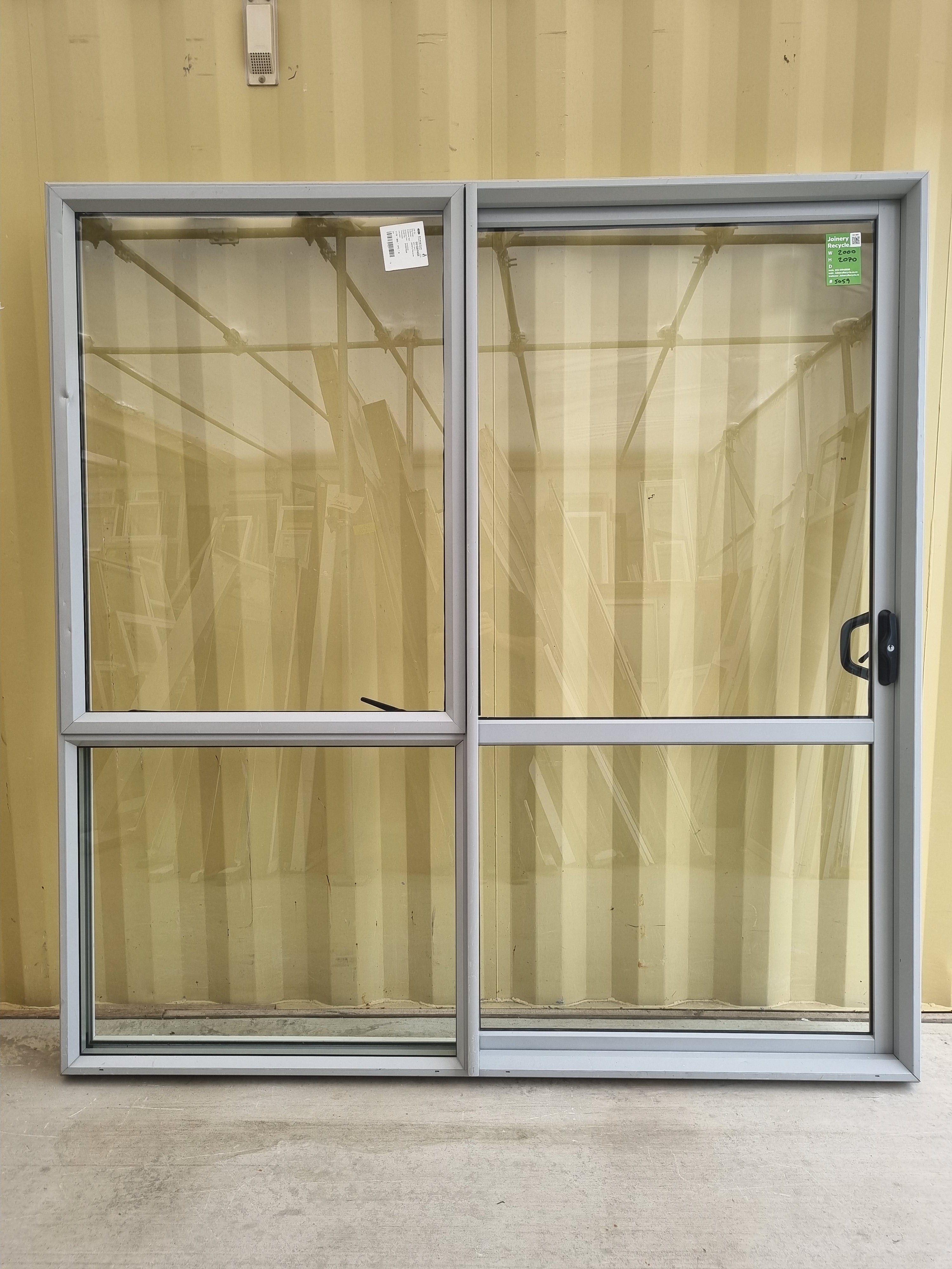 RANCH SLIDER Silver 2000  W x 2070 H [#5059 SF] Joinery Recycle