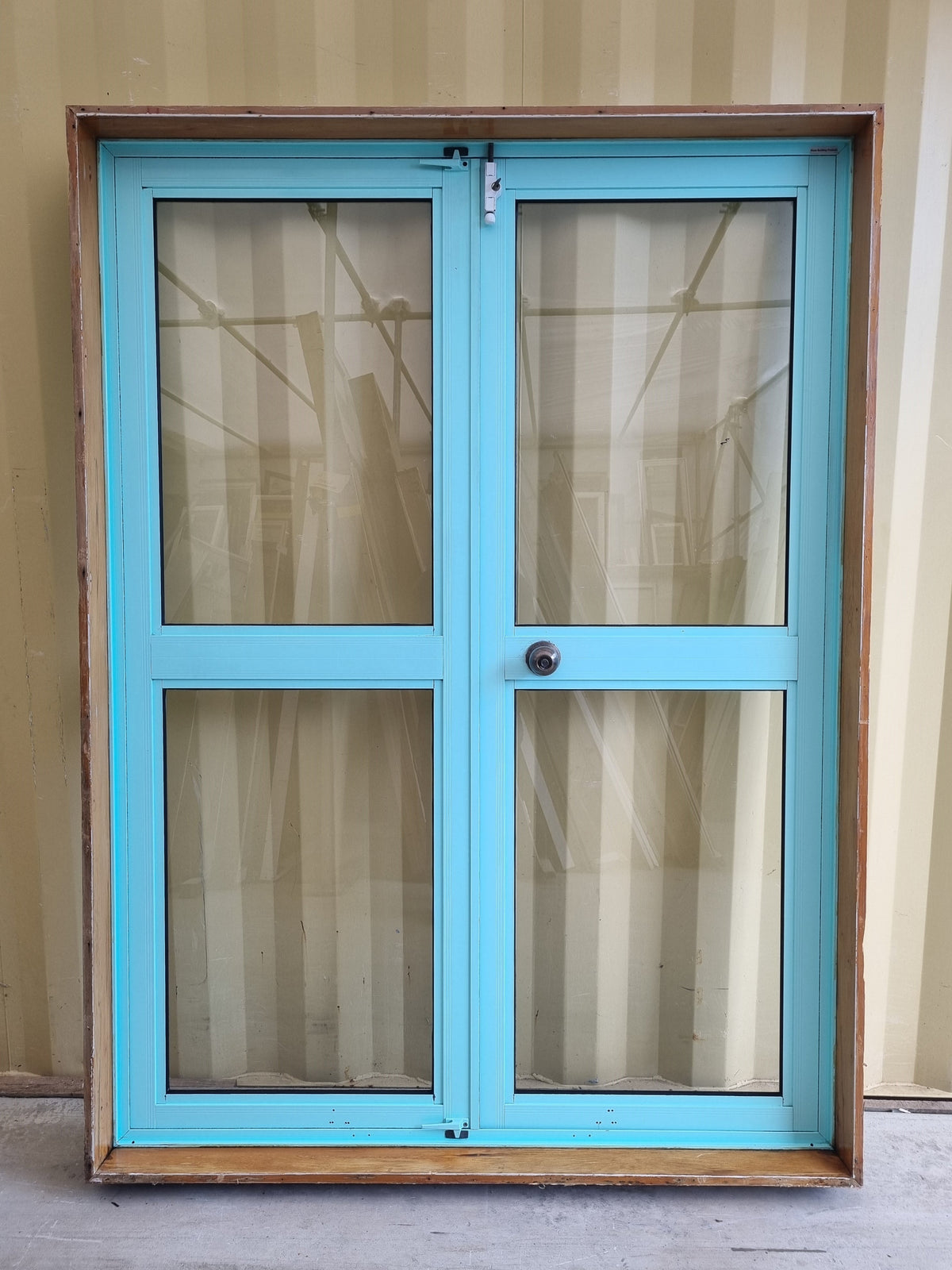 Aluminium French Door  1400 W x 1900 H [#4063 SF] Joinery Recycle