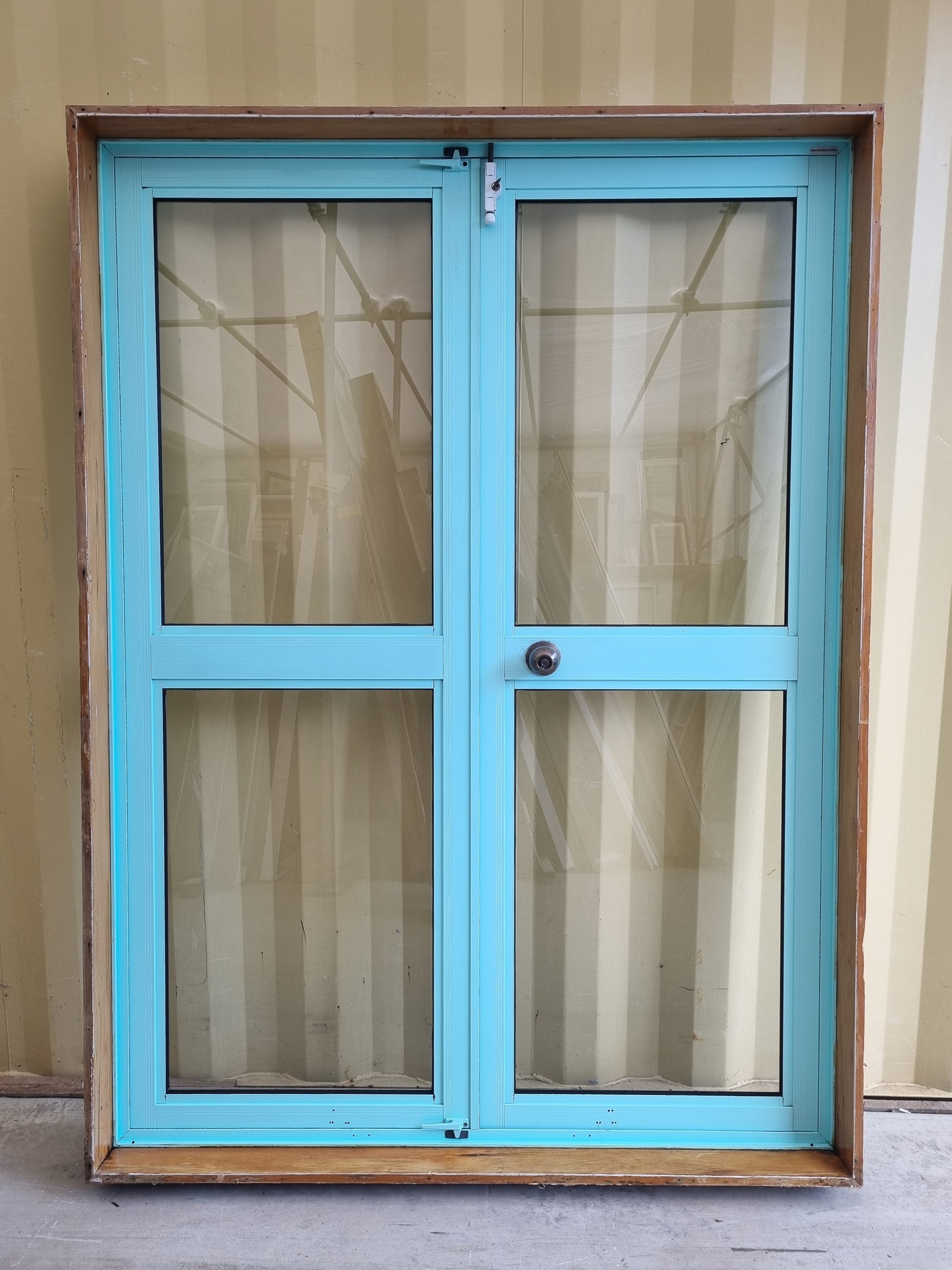 Aluminium French Door  1400 W x 1900 H [#4063 SF] Joinery Recycle