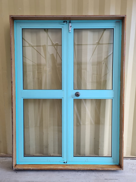 Aluminium French Door  1400 W x 1900 H [#4063 SF] Joinery Recycle