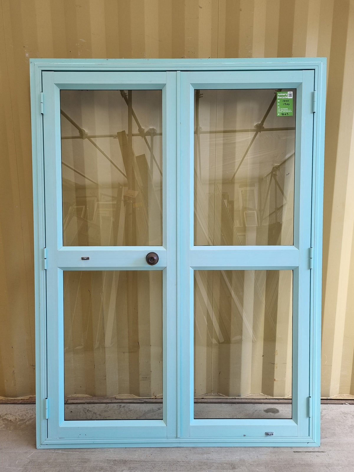 Aluminium French Door  1400 W x 1900 H [#4063 SF] Joinery Recycle