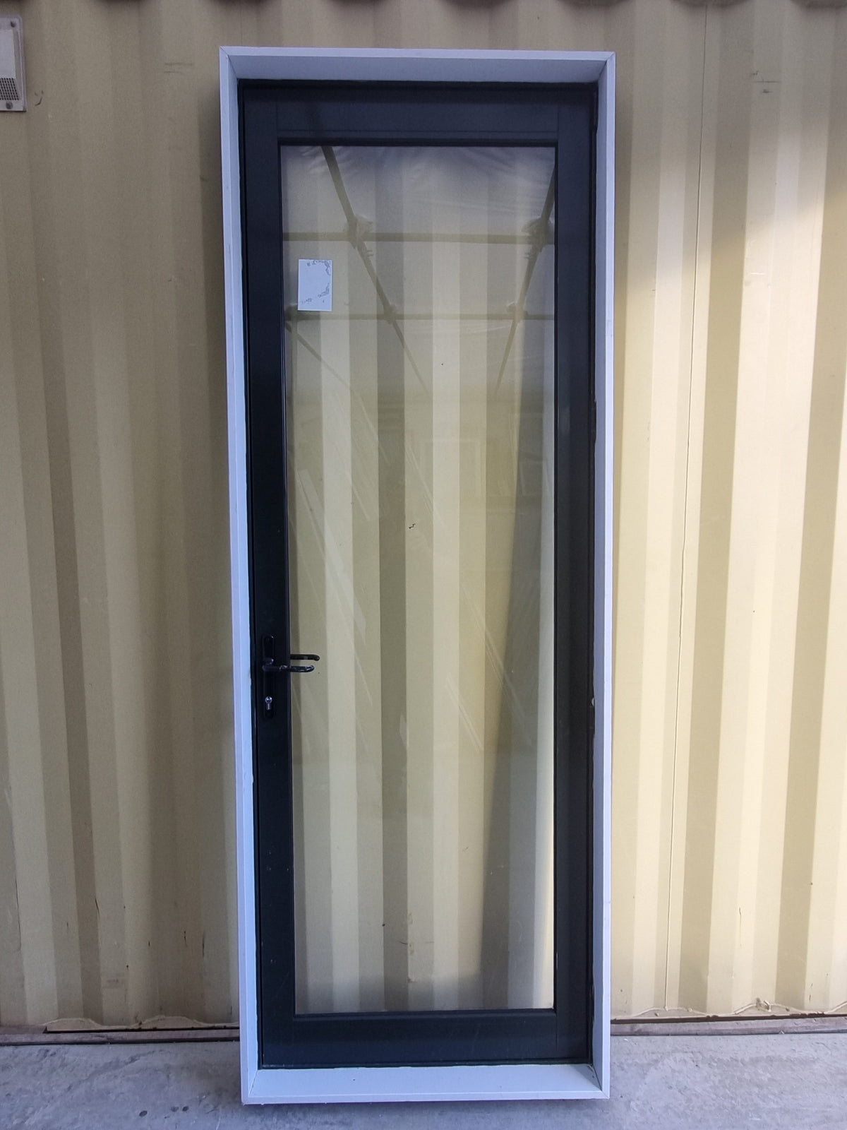 Aluminium & Glass Single Door 870 W x 2400 H  [#5064  SF] Joinery Recycle