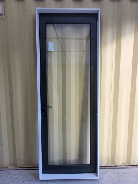 Aluminium & Glass Single Door 870 W x 2400 H  [#5064  SF] Joinery Recycle
