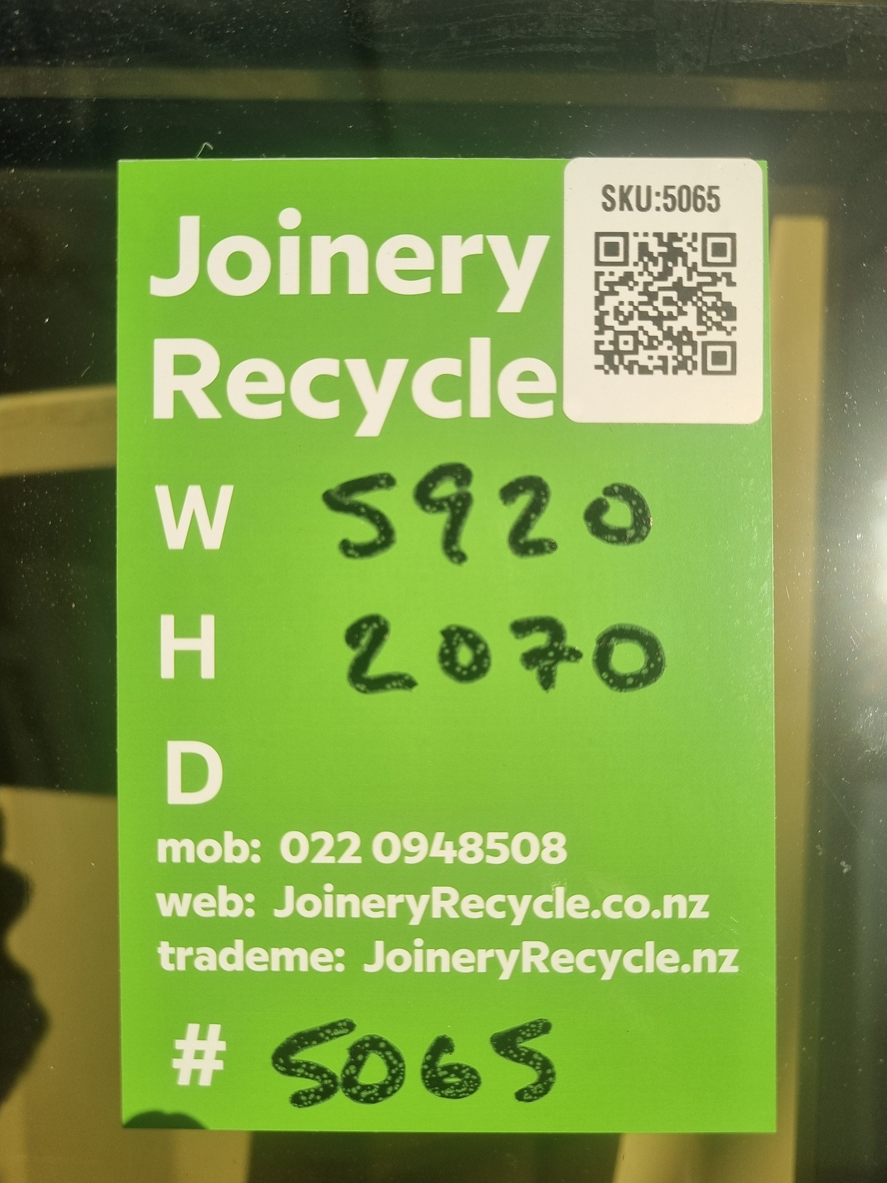 Double Door RANCH SLIDER Silver 5920 W x 2070 H [# 5064] Joinery Recycle