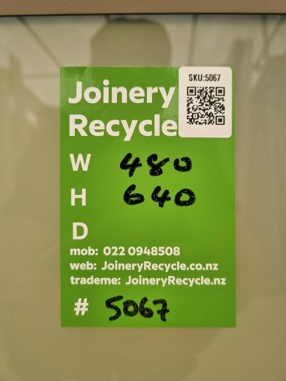 Aluminium Window Grey  480 W  x 640 H [#5067] Joinery Recycle