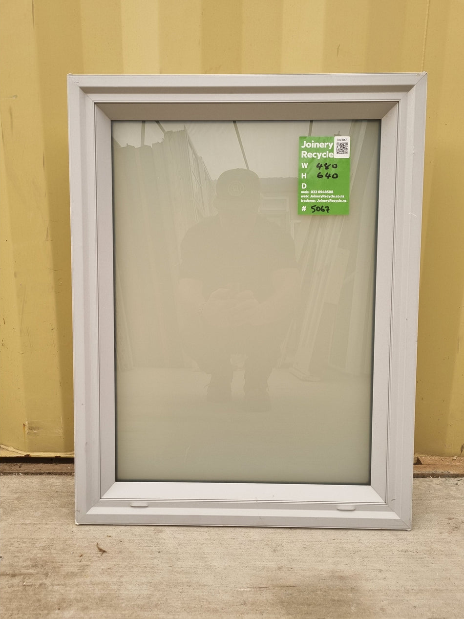 Aluminium Window Grey  480 W  x 640 H [#5067] Joinery Recycle