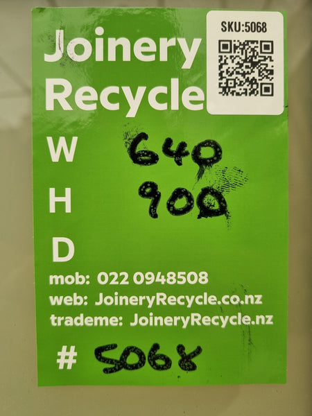 Aluminium Window Grey  640 W  x  900 H [#5068] Joinery Recycle