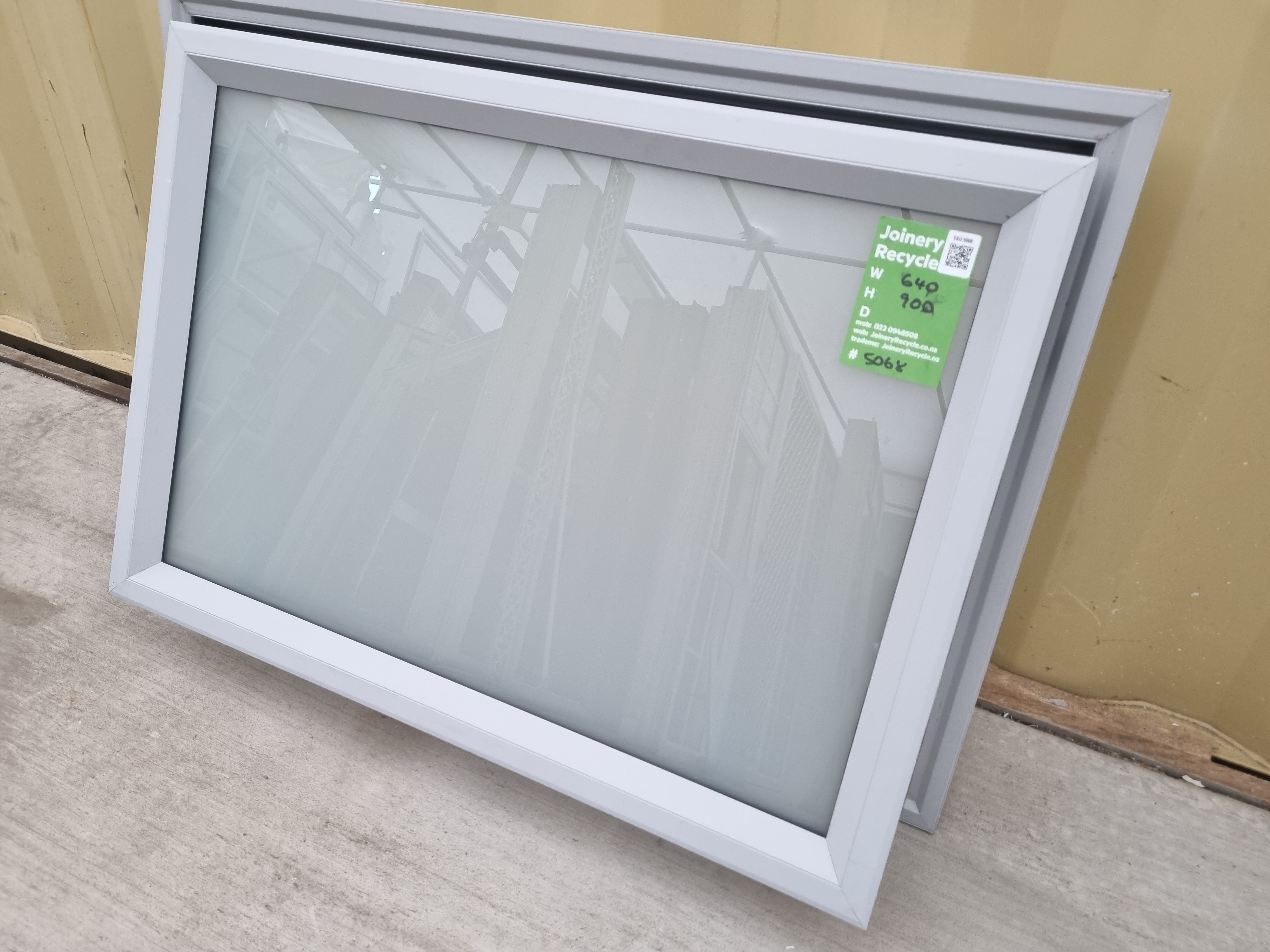 Aluminium Window Grey  640 W  x  900 H [#5068] Joinery Recycle
