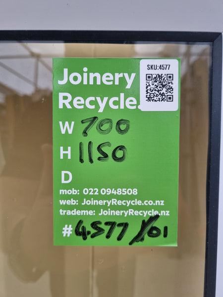 Aluminium Window White  700 W  x  1150 H  [#4577/01] Joinery Recycle
