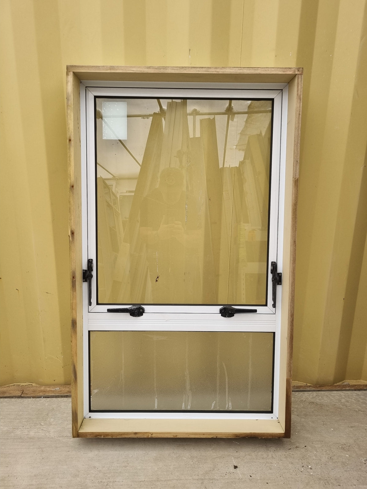 Aluminium Window White  700 W  x  1150 H  [#4577/01] Joinery Recycle