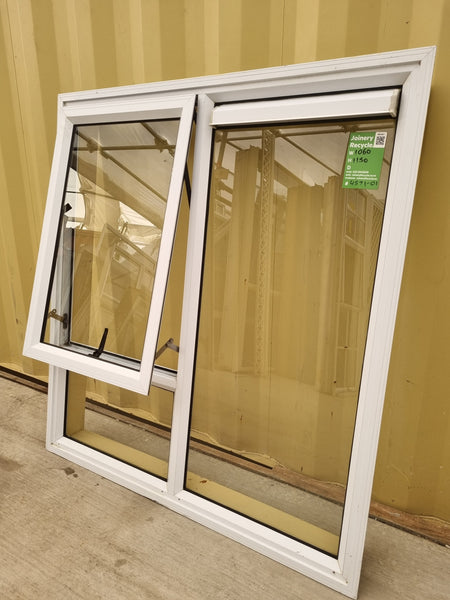 Aluminium Window White  1060 W  x 1150 H  [#4571-01] Joinery Recycle
