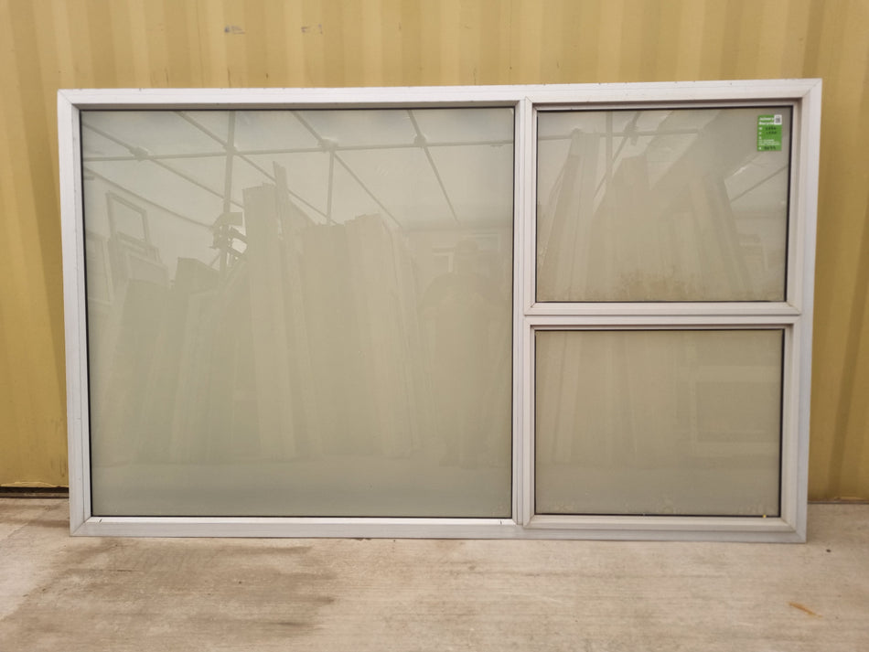 Aluminium Window Grey 2530 W  x  1520 H [#5072] Joinery Recycle