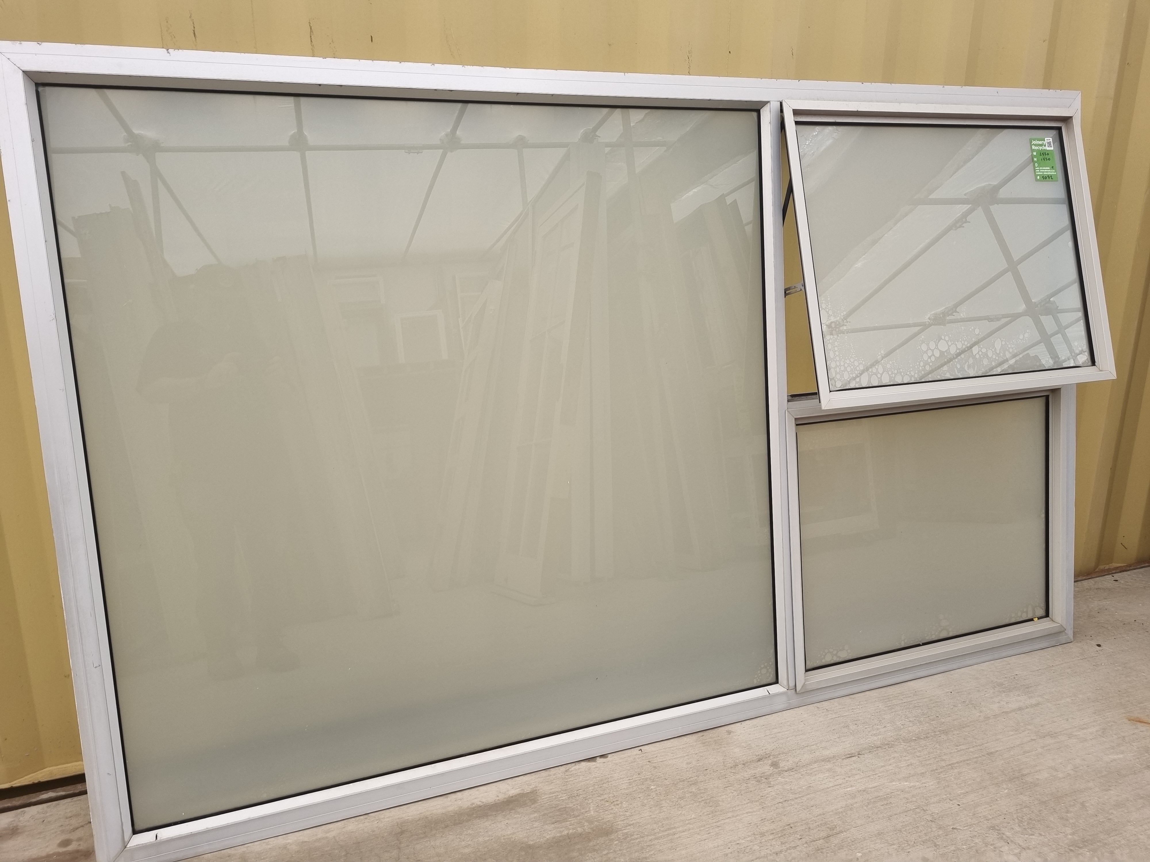 Aluminium Window Grey 2530 W  x  1520 H [#5072] Joinery Recycle