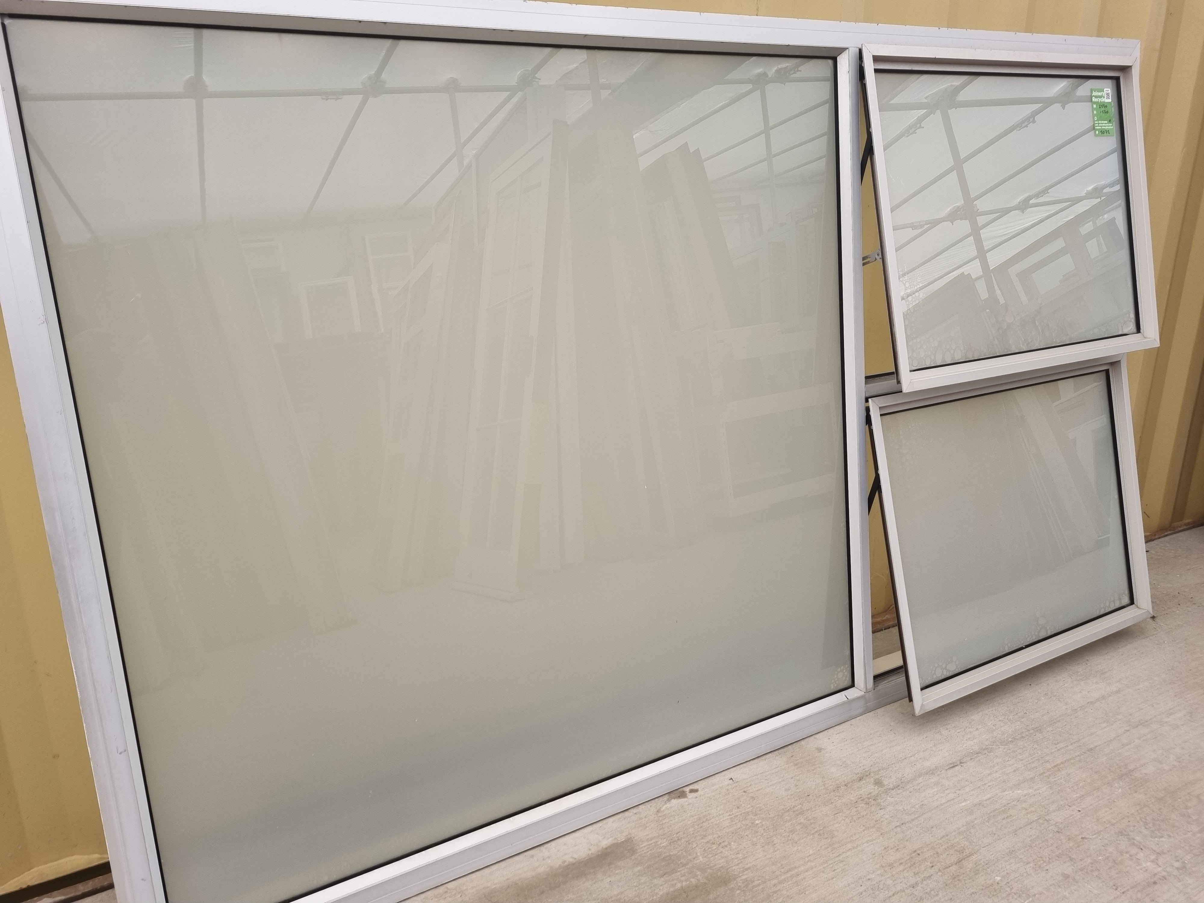 Aluminium Window Grey 2530 W  x  1520 H [#5072] Joinery Recycle