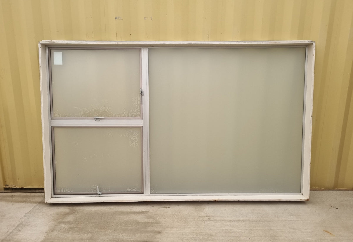 Aluminium Window Grey 2530 W  x  1520 H [#5072] Joinery Recycle