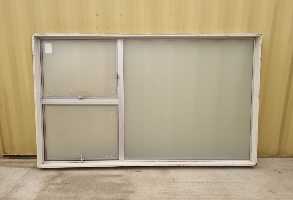 Aluminium Window Grey 2530 W  x  1520 H [#5072] Joinery Recycle
