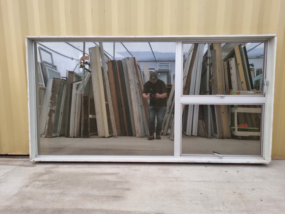 Aluminium Window Grey 2530 W  x 1310 H [#5075] Joinery Recycle