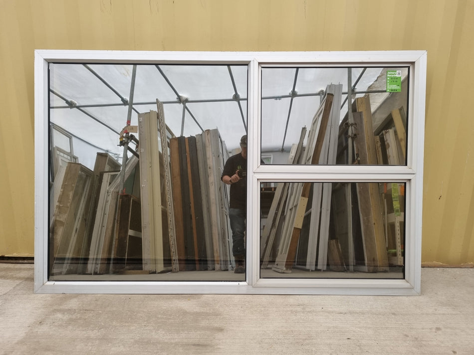 Aluminium Window Grey 2120 W  x 1310 H [#5076] Joinery Recycle